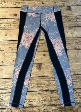 VMMA Women’s Size M Grey/Orange Yoga Running 7/8 Leggings